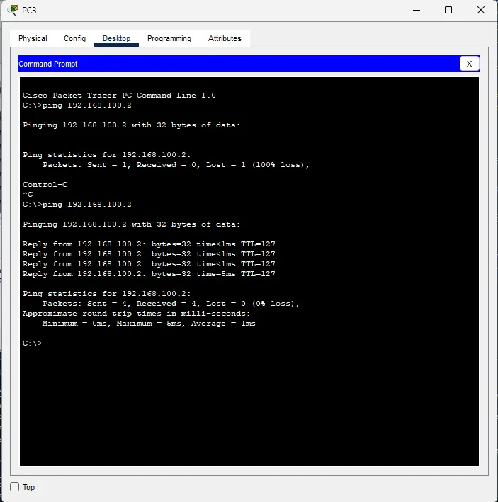 Test-Ping-Dari-192.168.1.2